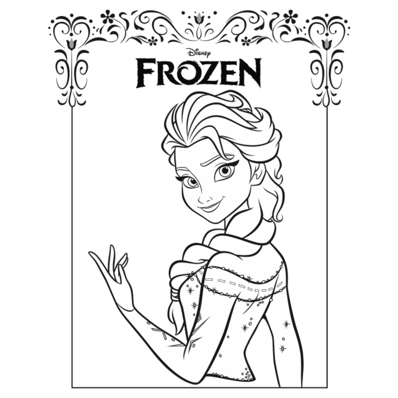 frozen colorir 43